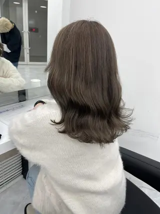 カラー ロング ウルフカットマスター みつきのヘアスタイル
