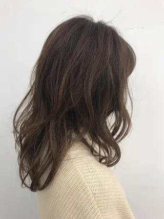 セミロング ⟡.·韓国ヘア*.゚ 室岡 咲希のヘアスタイル