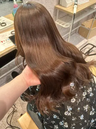 ロング カラー ヘアアレンジ トレンドレイヤー カット/mihoのヘアスタイル