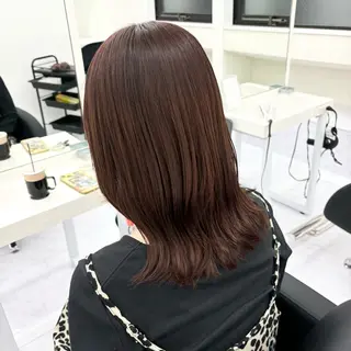 ミディアム カラー Ayano‪‪🎀似 合わせ×透明感🎀のヘアスタイル