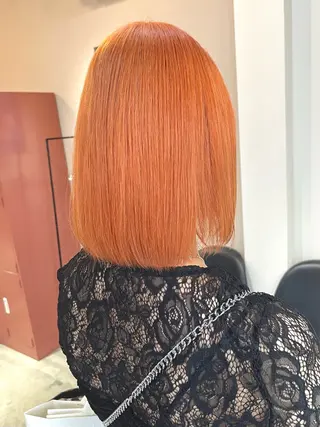 ミディアム カラー 暖色ハイトーン特化 🥇Mioのヘアスタイル