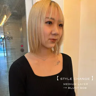 ミディアム ⌇🌹透明感カラー 🌹ᴍᴇɢᴜᴍɪ ⌇のヘアスタイル