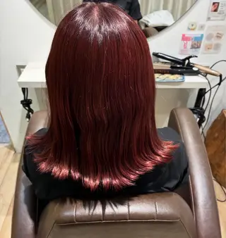 ミディアム カラー 久保 泰都のヘアスタイル