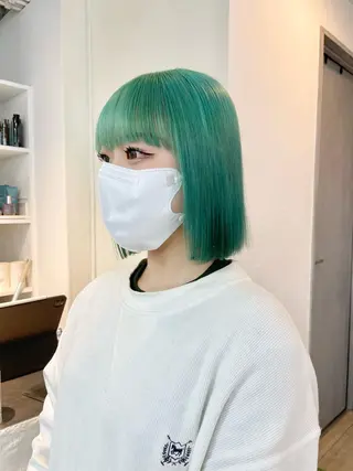 ショート カラー ハイトーン×レイヤー ／遠藤将太のヘアスタイル