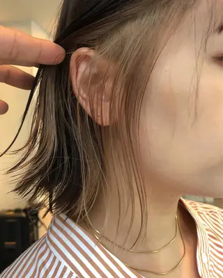 ショート カラー ボブ×縮毛矯正 ryotaのヘアスタイル