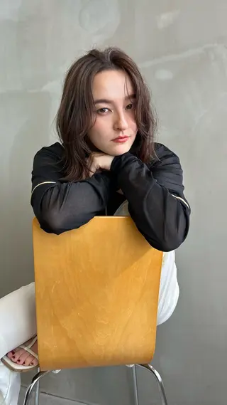 ミディアム カラー ショート/ボブ/ 心斎橋/宮脇美奈のヘアスタイル