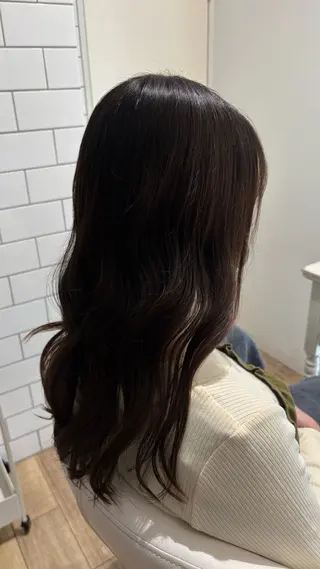 ミディアム カラー 似合わせ 顔周りYUUGAのヘアスタイル