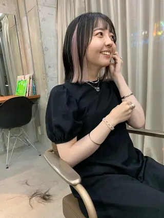 ショート カラー なかの たくみのヘアスタイル