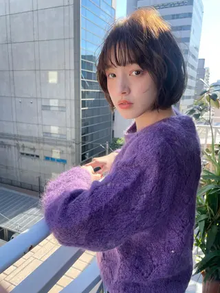ショート カラー ショート/ボブ/ 心斎橋/宮脇美奈のヘアスタイル