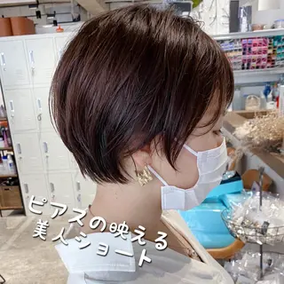 ショート ✨圧倒的満足度◎ 小顔美人ショート✨佃のヘアスタイル