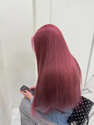 ロング カラー ヘアアレンジ えびけん/色落ちまで 可愛い♥️のヘアスタイル