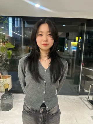 ロング カラー ハイトーン/透け感 カラー🎀真香のヘアスタイル