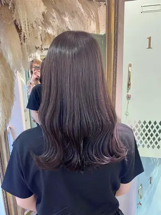 ロング カラー 透明感カラー/韓国 ヘア🩶yuri🩵のヘアスタイル