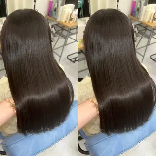 セミロング 縮毛矯正×ボブ💎 髪質改善/木下のヘアスタイル