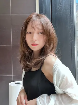セミロング 💫似合わせカット 💫かずはのヘアスタイル