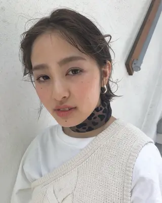 ショート カラー ヘアアレンジ 早瀬裕之 パーマのヘアスタイル