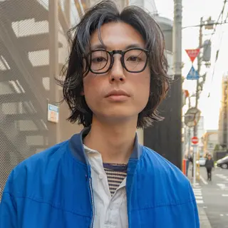 ミディアム パーマ メンズ メンズヘア/パーマ/ SHOUTOのヘアスタイル