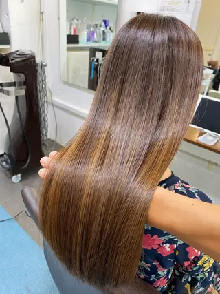 ロング カラー 【髪質改善】に特化 オリーブオイルクラブのヘアスタイル