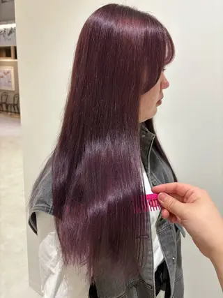 ロング カラー 💗暖色/ブリーチ/ レイヤー/横浜/メイのヘアスタイル