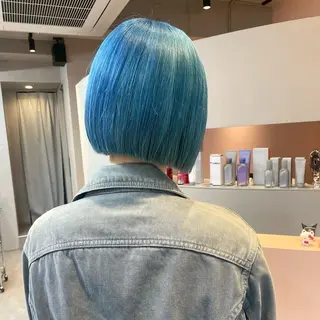 カラー 博多/ ブリーチ/ハイトーンのヘアスタイル