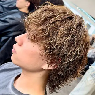 ミディアム カラー ヘアアレンジ メンズ fifth 石川 凪のヘアスタイル