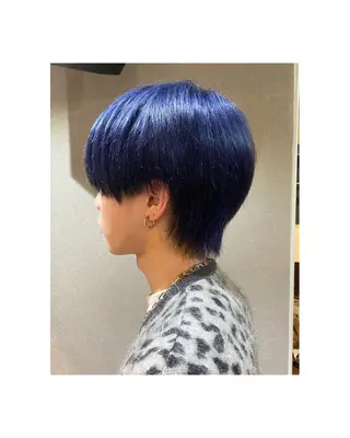カラー メンズ 🎀レイヤーカット/ 艶カラー/ﾕｶ🎀のヘアスタイル