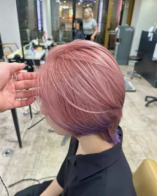 ショート カラー メンズ 🦄ハイトーンカラー 🦄まるおしょうのヘアスタイル