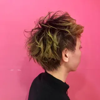 ショート カラー メンズ Vir by browのヘアスタイル