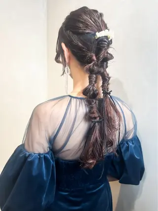 ヘアアレンジ Aya/四条烏丸/ インナーカラーのヘアスタイル