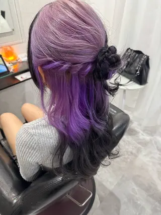 ロング カラー ヘアアレンジ 田中 アキオのヘアスタイル