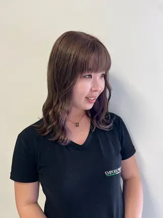 ミディアム 【Natural】 KURUMI🍒のヘアスタイル