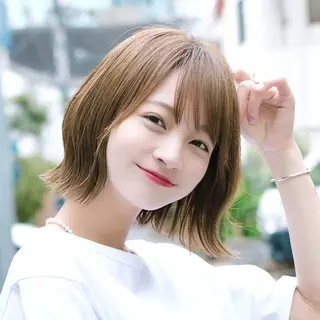 ミディアム 中顔面短縮 顔まわり新田大翔のヘアスタイル