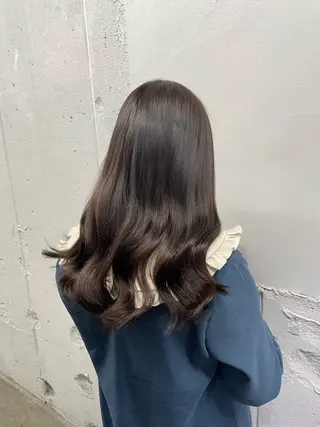 セミロング カラー 🧡艶髪ちゅるん髪 🫧🧡YUKI❄️のヘアスタイル