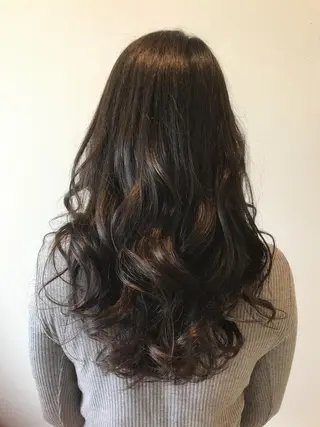 ロング カラー ヘアーデザイン arのヘアスタイル