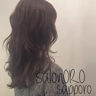 セミロング カラー 池田 真由美のヘアスタイル