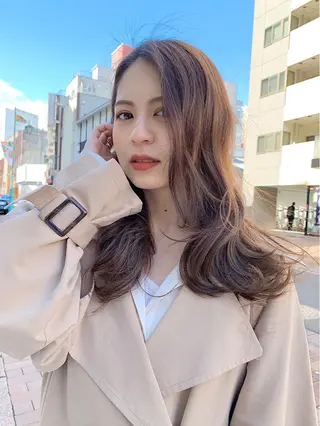ロング カラー 🇺🇸✂️🍟 こんあゆみのヘアスタイル