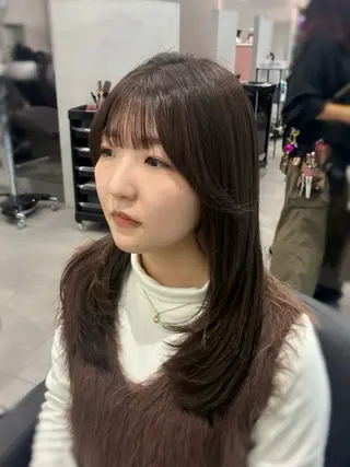 ミディアム 田中 鈴乃／ボブレイヤーのヘアスタイル