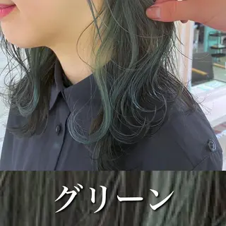 セミロング マンツーマン施術 山口つよしのヘアスタイル