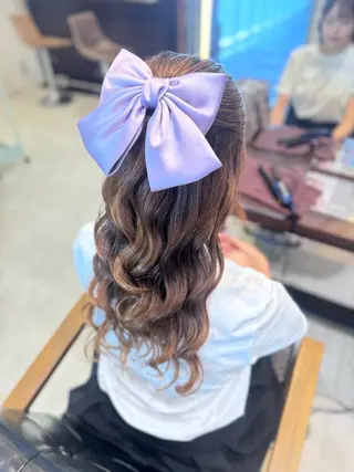 ロング ヘアアレンジ アイブロウ🎀 ヘアメ🎀みくのヘアスタイル