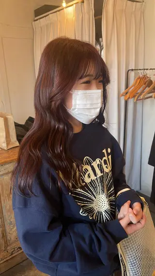 カラー パーマ/透明感カラー 小松のヘアスタイル