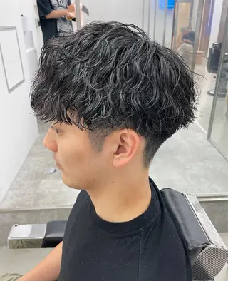 ショート カラー パーマ ヘアアレンジ メンズ 亀井隆汰/メンズ専門 パーマ特化美容師のヘアスタイル