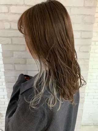 ロング カラー パーマ ヘアアレンジ マツエク・マツパ レイヤー＆カラー 人気美容師倉崎涼のヘアスタイル