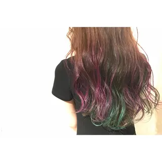 ショート ミディアム セミロング ロング カラー パーマ ヘアアレンジ メンズ キッズ メンズハイトーン メンズバレイヤージュのヘアスタイル
