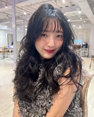ロング 韓国ヘア 🎀華澄のヘアスタイル