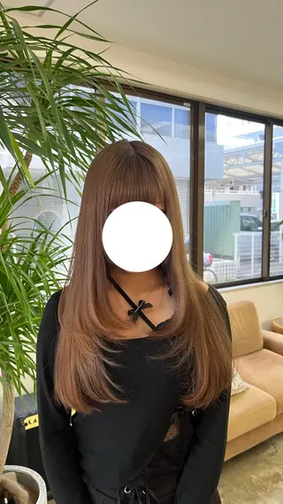 ロング カラー HONOKA/ ハイトーン艶カラーのヘアスタイル