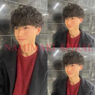 パーマ メンズ 大阪美容師 井上智博のヘアスタイル