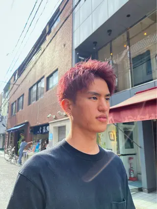 ショート カラー メンズ BOSHU HAIR所属・【メンズ特化】 茅野　洋介のヘアスタイル