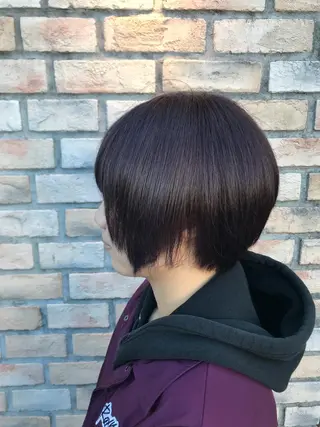 ショート カラー ヘアアレンジ 烏山 達也のヘアスタイル