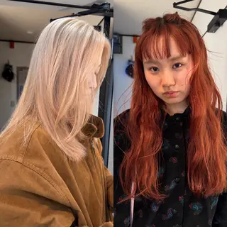 セミロング aya/ブリーチ/ ボブ/ショートのヘアスタイル