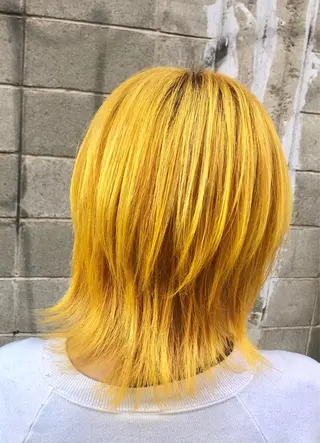 ショート カラー ダブルスキルエクステ /羽エクステ白石宇由のヘアスタイル